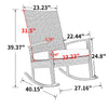 RaDEWAY Garden rocking chair Rattan chair