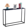 RaDEWAY Console Talbe, MDF boards, metal frame , Rectangle shape, Black,41.73''L 11.2''W 29.92''H