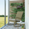 RaDEWAY Garden rocking chair Rattan chair