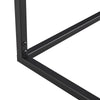 RaDEWAY Console Talbe, MDF boards, metal frame , Rectangle shape, Black,41.73''L 11.2''W 29.92''H