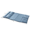 RaDEWAY Folding Futon Sofa Blue