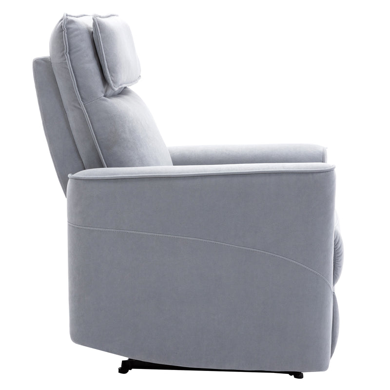 Recliner Chair with Padded Seat Microfiber Manual Reclining Sofa for Bedroom & L - Image 6