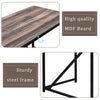 L Shaped Home Office Computer Desk with Modern Style and MDF Board, Easy to Assemble（Walnut）