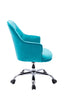 RaDEWAY Velvet Swivel Shell Chair for Living Room, Modern Leisure Arm Chair ,Office chair