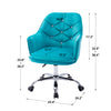 RaDEWAY Velvet Swivel Shell Chair for Living Room, Modern Leisure Arm Chair ,Office chair