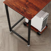 W636 L-Shaped Desk 66" Computer Corner Desk With CPU Stand For Home Space-Saving Easy to Assemble Sandalwood