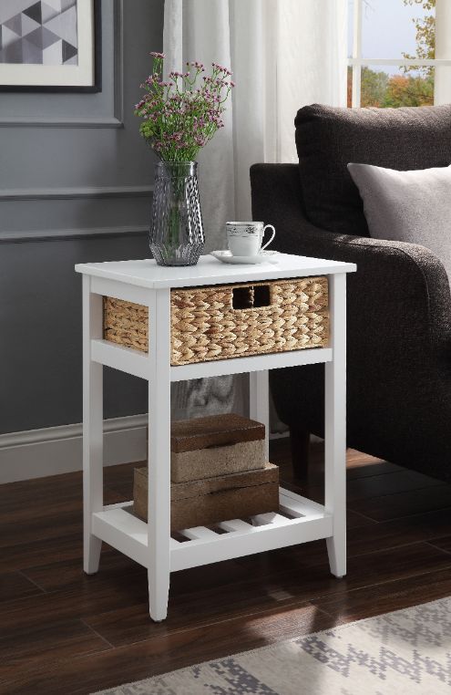 RaDEWAY Accent Table,  Natural Finish