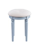 RaDEWAY Vanity Set, Cream Fabric & Gray Finish