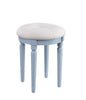 RaDEWAY Vanity Set, Cream Fabric & Gray Finish
