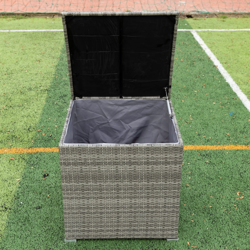 Radeway 4 Piece Patio Sectional Wicker Rattan Outdoor Furniture - Image 11