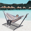 Double Classic Hammock with Stand for 2 Person- Indoor or Outdoor Use-with Carrying Pouch-Powder-coated Steel Frame - Durable 450 Pound Capacity