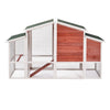 77.9-Inch Wooden Chicken Coop and Rabbit Hutch - Pet