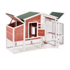 77.9-Inch Wooden Chicken Coop and Rabbit Hutch - Pet