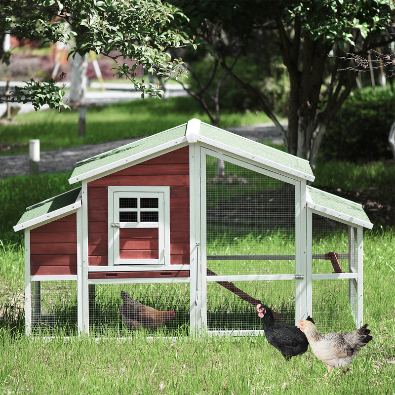 PET HOUSE Promotion! TOPMAX 77.9” Chicken Coop Rabbit - Detail View