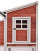 77.9-Inch Wooden Chicken Coop and Rabbit Hutch - Pet