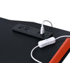 RaDEWAY Gaming Table w/USB Port, Black & Red Finish