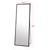 Cathy1700 500-b Full Body Mirror Full Length Floor Mirror Free Standing Black Dressing Mirror Home Décor (59” x 19.7”)