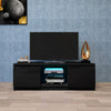 TV Cabinet , Black TV Stand with LED Lights