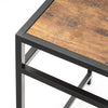 RaDEWAY Computer Desk with Drawer 46.5 inch Study Writing Table for Home Office, Modern Simple Style , Black Metal Frame, Rustic Brown