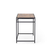 RaDEWAY Computer Desk with Drawer 46.5 inch Study Writing Table for Home Office, Modern Simple Style , Black Metal Frame, Rustic Brown