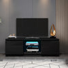 TV Cabinet , Black TV Stand with LED Lights