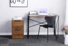 WOOD FILE CABINET 2 DRAWERS VERTICAL FILLING CABINET FOR LETTER UNDER DESK FOR HOME OFFICE