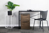 WOOD FILE CABINET 2 DRAWERS VERTICAL FILLING CABINET FOR LETTER UNDER DESK FOR HOME OFFICE