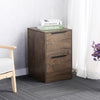 WOOD FILE CABINET 2 DRAWERS VERTICAL FILLING CABINET FOR LETTER UNDER DESK FOR HOME OFFICE