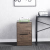 WOOD FILE CABINET 2 DRAWERS VERTICAL FILLING CABINET FOR LETTER UNDER DESK FOR HOME OFFICE