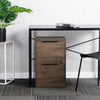 WOOD FILE CABINET 2 DRAWERS VERTICAL FILLING CABINET FOR LETTER UNDER DESK FOR HOME OFFICE