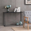 RaDEWAY Console Talbe, MDF boards, metal frame , Rectangle shape, Black,41.73''L 11.2''W 29.92''H