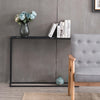 RaDEWAY Console Talbe, MDF boards, metal frame , Rectangle shape, Black,41.73''L 11.2''W 29.92''H