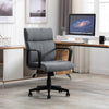 RaDEWAY Office Chair Spring Cushion Mid Back Executive Desk Fabric Chair with PP Arms 360 Swivel Task Chair