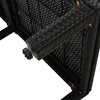 Patio Furniture Outdoor Adjustable PE Rattan Wicker Chaise Lounge Chair Sunbed