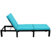 Patio Furniture Outdoor Adjustable PE Rattan Wicker Chaise Lounge Chair Sunbed