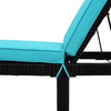 Patio Furniture Outdoor Adjustable PE Rattan Wicker Chaise Lounge Chair Sunbed