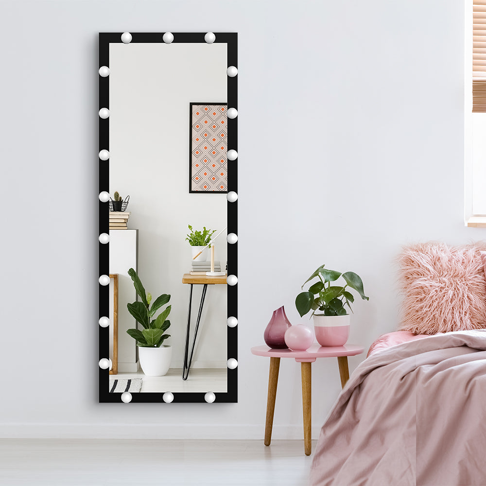 Long Wall Mouted Full Body Large Floor Dressing Mirror With Lights