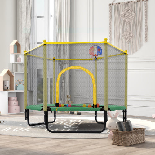 Radeway 5FT Trampoline with Basketball Hoop for Fun - Image 5
