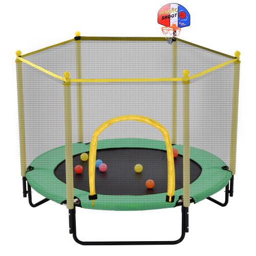 Radeway 5FT Trampoline with Basketball Hoop for Fun - Image 4