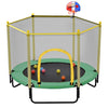 5FT Trampoline with Basketball Hoop for Fun