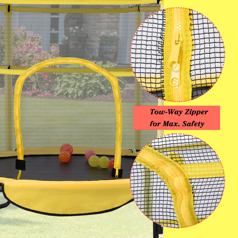 Radeway 5FT Trampoline with Basketball Hoop for Fun - Image 13