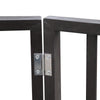 Pet Gate – Dog Gate for Doorways, Stairs or House – Freestanding, Folding，brown,Arc Wooden
