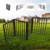 Pet Gate – Dog Gate for Doorways, Stairs or House – Freestanding, Folding，brown,Arc Wooden