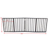 Pet Gate – Dog Gate for Doorways, Stairs or House – Freestanding, Folding，brown,Arc Wooden