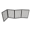 Pet Gate – Dog Gate for Doorways, Stairs or House – Freestanding, Folding，brown,Arc Wooden
