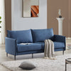 RaDEWAY 65.8" Modern Design Couch Soft Linen Upholstery Loveseat for Compact Living Space