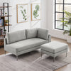 RaDEWAY Leisure Armrest Right Suede Sofa