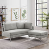 RaDEWAY Leisure Armrest Right Suede Sofa