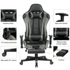 RaDEWAY Gaming Chair With Footrest, Ergonomic High-Back Leather Racing Computer Chair Home Office Chair With Headrest, Footrest and Lumbar Support