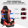 RaDEWAY Gaming Chair With Footrest, Ergonomic High-Back Leather Racing Computer Chair Home Office Chair With Headrest, Footrest and Lumbar Support